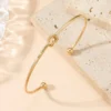 Pulseira/Bracelete Dourado decoração de nó