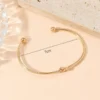 Pulseira/Bracelete Dourado decoração de nó - Imagem 3